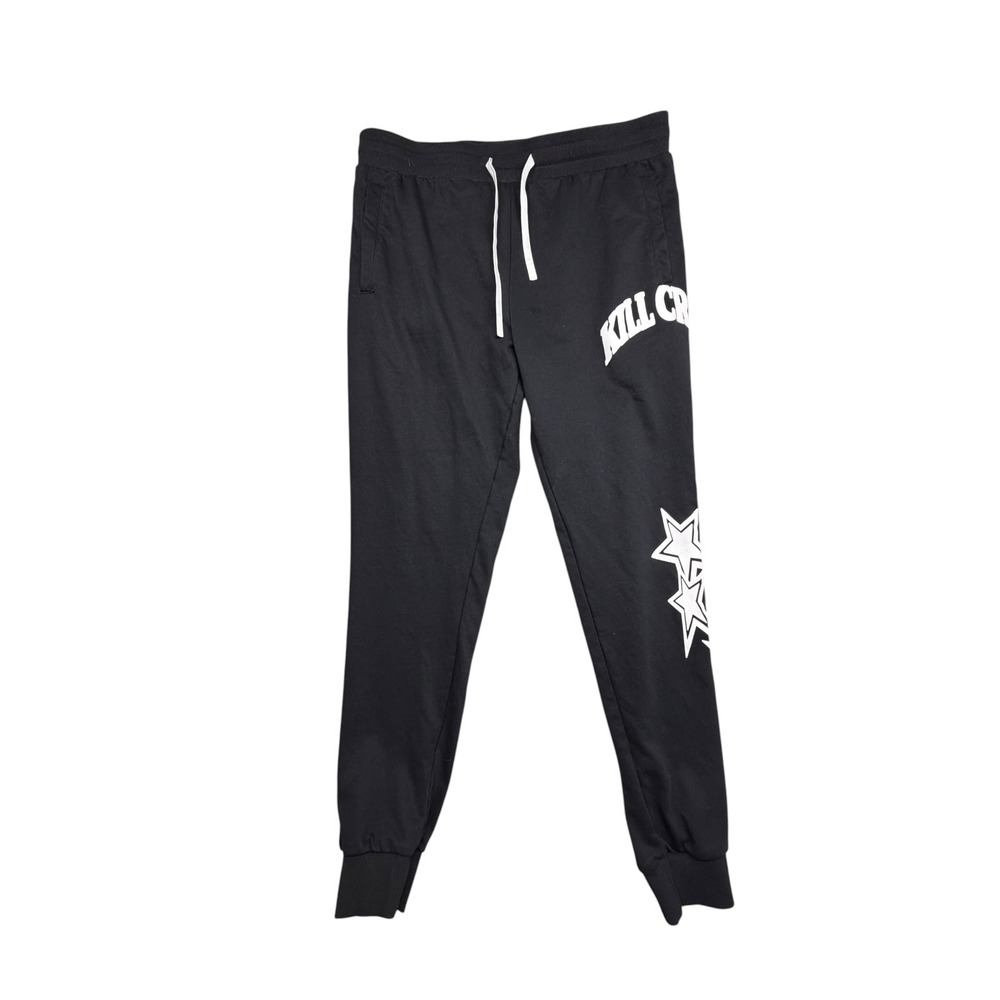 Kill Crew Wolves Among Sheep Black Star Graphic Joggers Mens XL Sweatpants